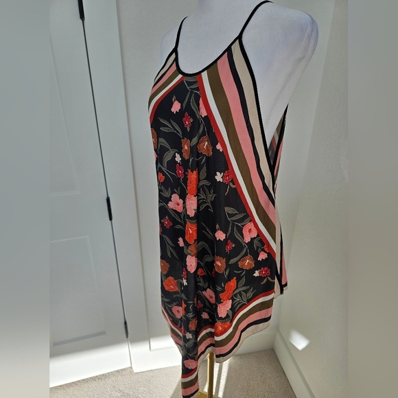 Zara Floral Handkerchief Hem Tank Top Zara Boho Floral Asymmetrical Hem Top - Picture 2 of 8